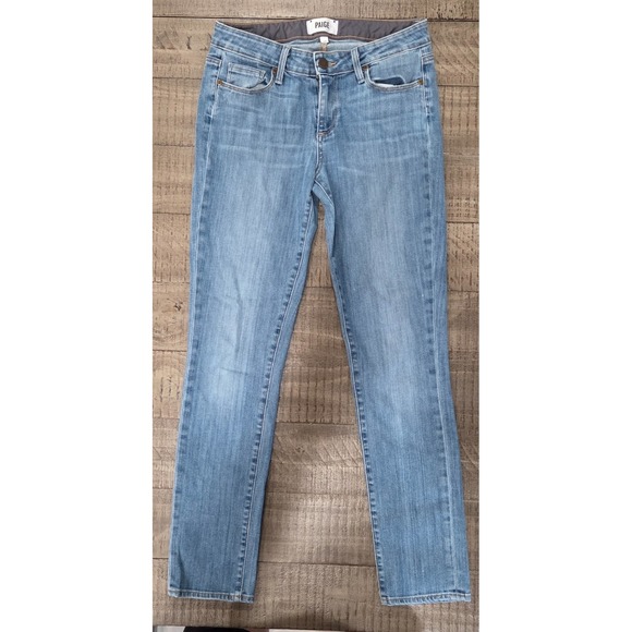 PAIGE Denim - PAIGE light-wash Skyline Ankle Peg low-rise denim jeans Size 28